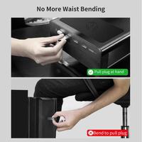 Vaydeer 2 poziomy aluminiowa podstawa monitora z bezprzewodowym ładowaniem i 4 porty USB 3.0 huby obsługują Transfer danych 2